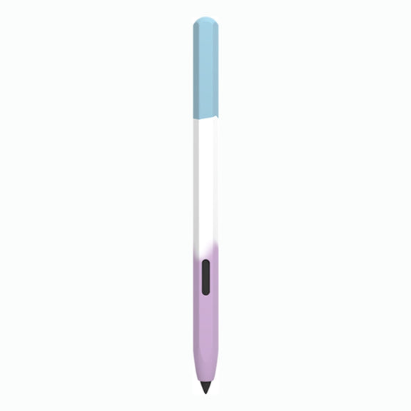 For Samsung Galaxy Tab S6 Lite LOVE MEI Rainbow Liquid Silicone Protective Pen Case(Blue)
