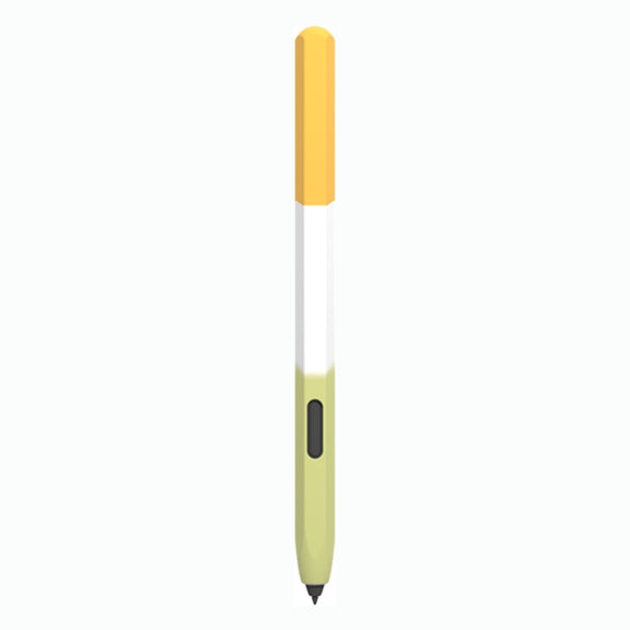 For Samsung Galaxy Tab S7 LOVE MEI Rainbow Liquid Silicone Protective Pen Case(Yellow)