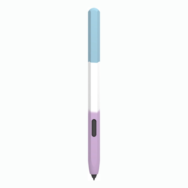 For Samsung Galaxy Tab S7 LOVE MEI Rainbow Liquid Silicone Protective Pen Case(Blue)