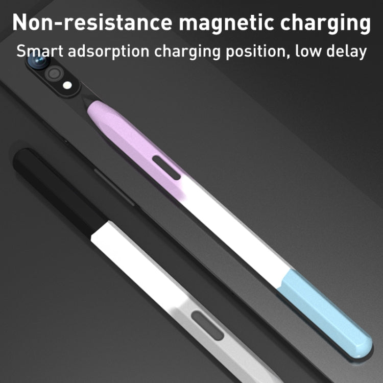 For Samsung Galaxy Tab S6 Lite LOVE MEI Rainbow Liquid Silicone Protective Pen Case(Yellow)