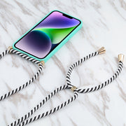 For iPhone 16 Pro Wheat Straw TPU Shockproof Phone Case with Neck Lanyard(Green)