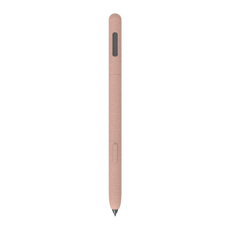 For Samsung Galaxy Tab S7 LOVE MEI Frosted Leather Texture Silicone Protective Pen Case(Pink)