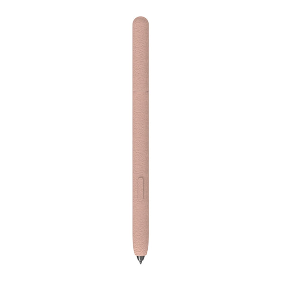 For Samsung Galaxy Tab S6 Lite LOVE MEI Frosted Leather Texture Silicone Protective Pen Case(Pink)