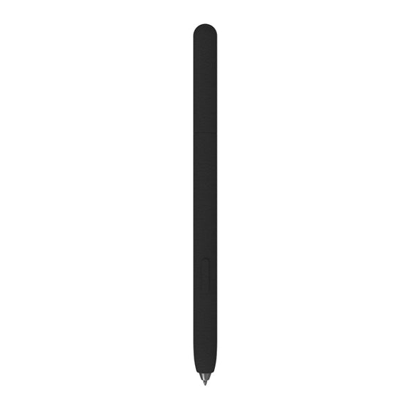 For Samsung Galaxy Tab S6 Lite LOVE MEI Frosted Leather Texture Silicone Protective Pen Case(Black)