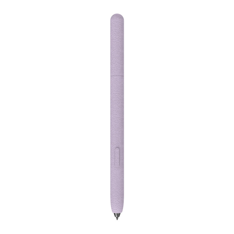 For Samsung Galaxy Tab S6 Lite LOVE MEI Frosted Leather Texture Silicone Protective Pen Case(Purple)