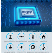 ANHTCzyx 12V 8A  / 24V 4A Automobile Battery Charger Motorcycle Battery Repair Type AGM(US Plug)