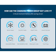 ANHTCzyx 12V 8A  / 24V 4A Automobile Battery Charger Motorcycle Battery Repair Type AGM(EU Plug)