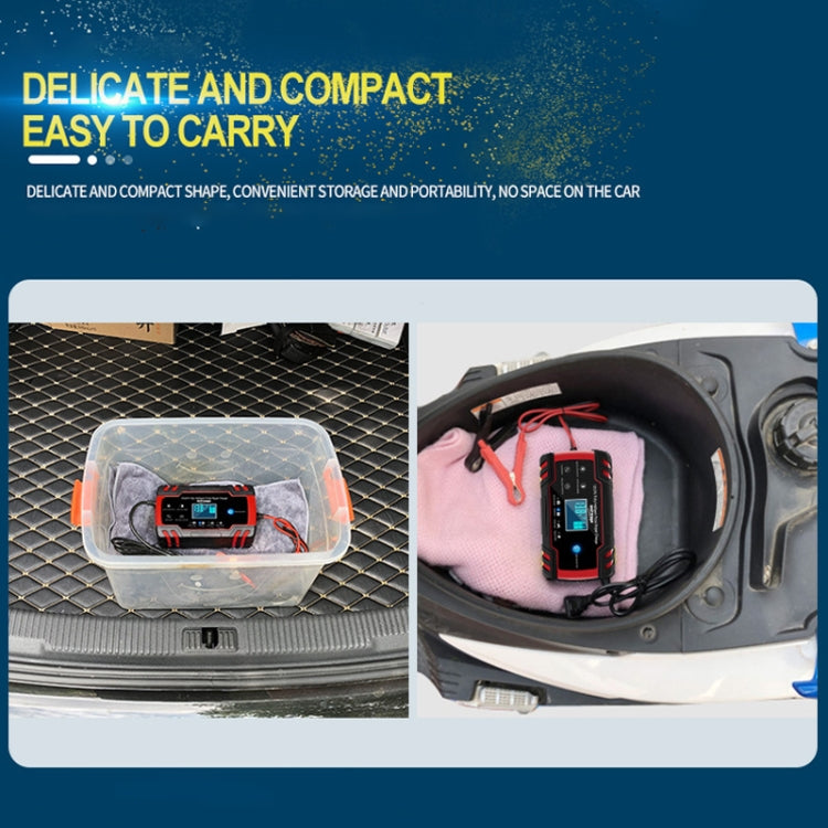 ANHTCzyx 12V 8A  / 24V 4A Automobile Battery Charger Motorcycle Battery Repair Type AGM(AU Plug)