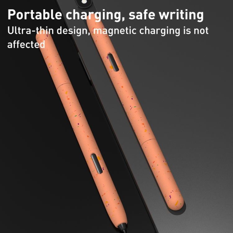 For Samsung Galaxy Tab S6 Lite LOVE MEI Luminous Silicone Protective Pen Case(Pink)