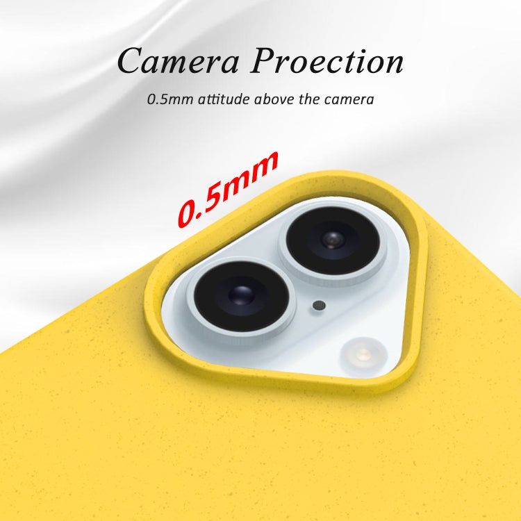 For iPhone 16 Plus Starry Series Shockproof Straw Material + TPU Protective Case(Red)