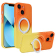 For iPhone 13 MagSafe Holder Gradient TPU Phone Case(Orange Yellow) - iPhone 13 Cases by PMC TechLife | Online Shopping South Africa | PMC TechLife