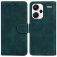 For Xiaomi Redmi Note 13 Pro+ 5G Skin Feel Pure Color Flip Leather Phone Case(Green) - Note 13 Pro+ Cases by PMC TechLife | Online Shopping South Africa | PMC TechLife | Buy Now Pay Later Mobicred