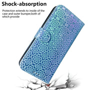 For Motorola Edge 2024 Colorful Magnetic Buckle Leather Phone Case(Blue)