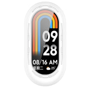 For Xiaomi Mi Band 8 Pure Color Silicone Watch Protective Case(White)