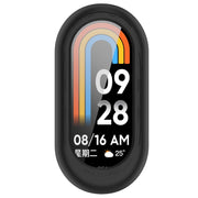 For Xiaomi Mi Band 8 Pure Color Silicone Watch Protective Case(Black)