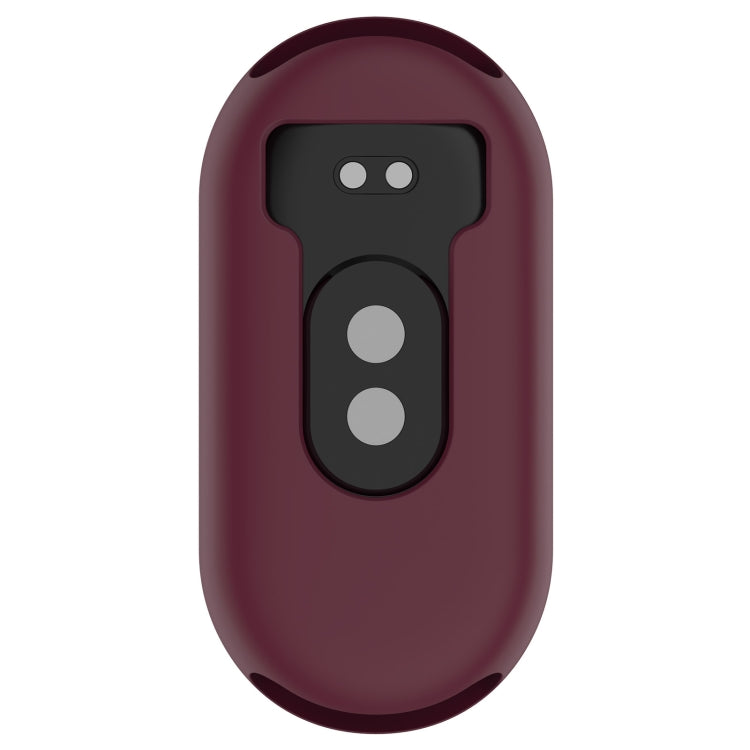 For Xiaomi Mi Band 8 Pure Color Silicone Watch Protective Case(Wine Red)