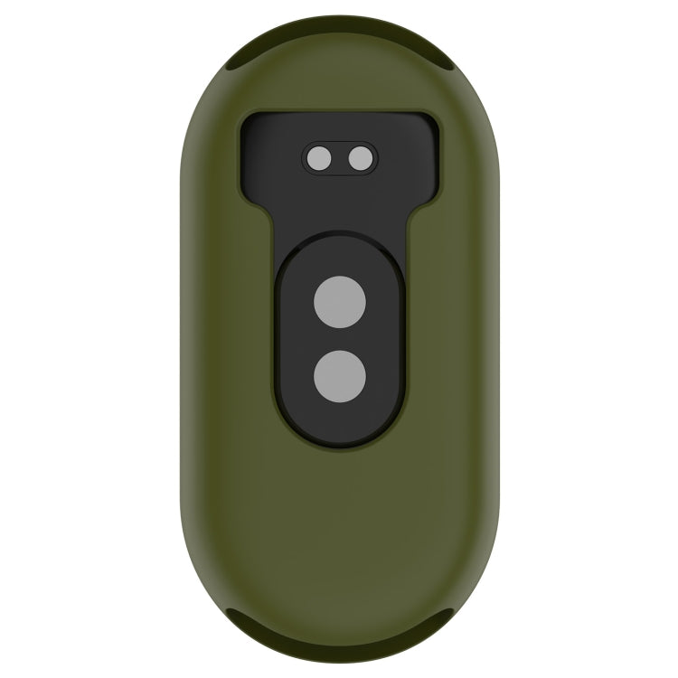 For Xiaomi Mi Band 8 Pure Color Silicone Watch Protective Case(Army Green)