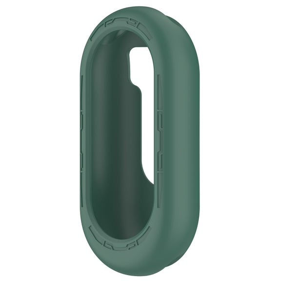 For Xiaomi Mi Band 8 Pure Color Silicone Watch Protective Case(Dark Green)