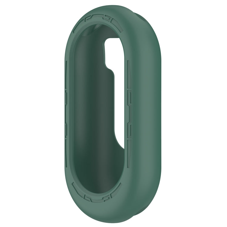 For Xiaomi Mi Band 8 Pure Color Silicone Watch Protective Case(Dark Green)