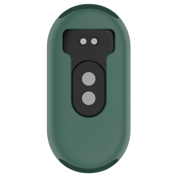 For Xiaomi Mi Band 8 Pure Color Silicone Watch Protective Case(Dark Green)