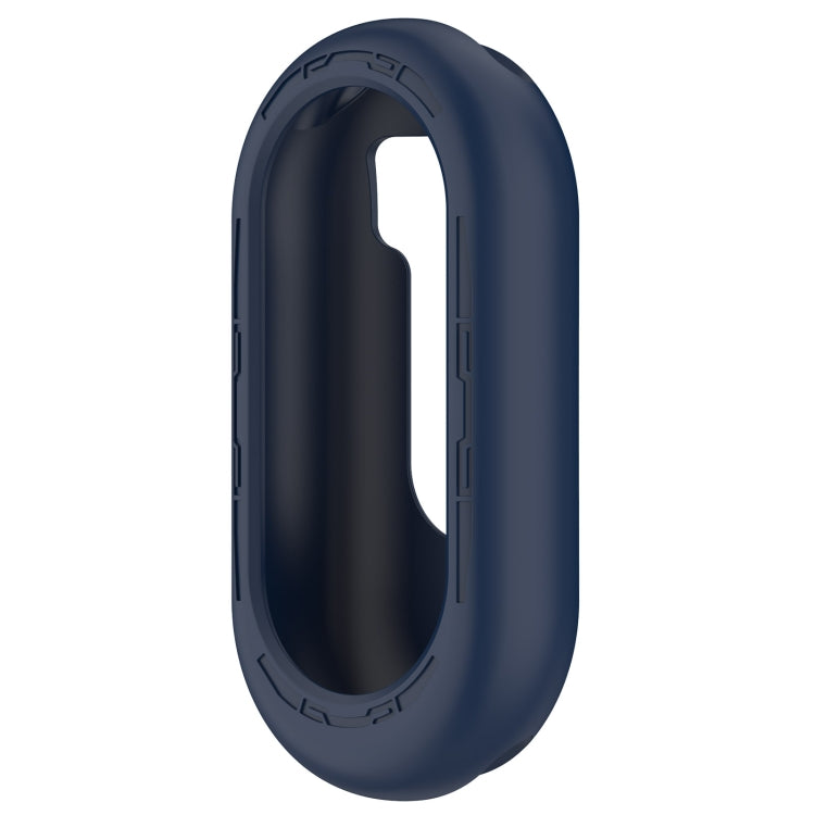 For Xiaomi Mi Band 8 Pure Color Silicone Watch Protective Case(Midnight Blue)