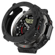 For Amazfit T-Rex Ultra Armor Hollow Watch Protective Case(Black) - Watch Cases by PMC TechLife | Online Shopping South Africa | PMC TechLife | Buy Now Pay Later Mobicred