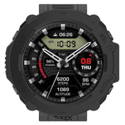 For Amazfit T-Rex Ultra Armor Hollow Watch Protective Case(Black)