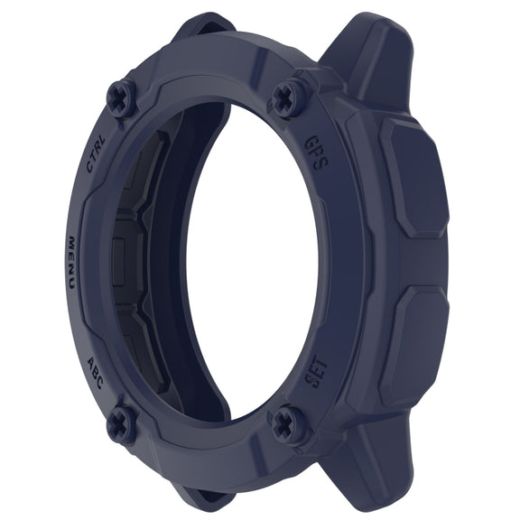 For Garmin Instinct 2X Armor Hollow Watch Protective Case(Midnight Blue)