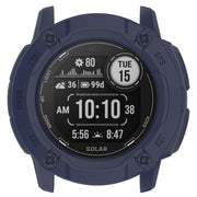 For Garmin Instinct 2X Armor Hollow Watch Protective Case(Midnight Blue)