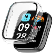 For Redmi Watch 3 Lite PC + Tempered Film Integrated Watch Protective Case(Transparent)
