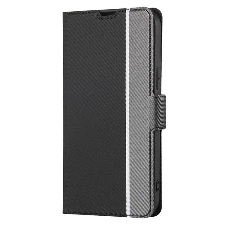 For Honor Magic6 Pro Twill Texture Side Button Leather Phone Case(Black)