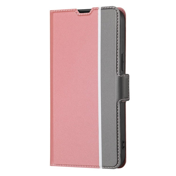 For Honor Magic6 Pro Twill Texture Side Button Leather Phone Case(Pink)