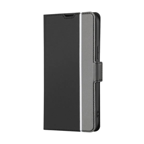 For Realme 11 Pro 5G / 11 Pro+ 5G Twill Texture Side Button Leather Phone Case(Black)
