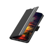 For Realme 11 Pro 5G / 11 Pro+ 5G Twill Texture Side Button Leather Phone Case(Black)