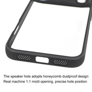 For iPhone 17 Pro Max Frosted TPU + Transparent PC Phone Case(Black)