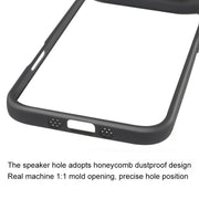 For iPhone 17 Air Frosted TPU + Transparent PC Phone Case(Black)