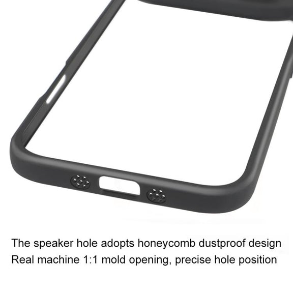 For iPhone 17 Air Frosted TPU + Transparent PC Phone Case(Black)