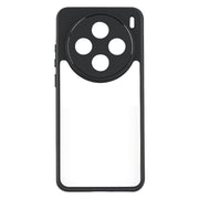 For vivo X200 Frosted TPU + Transparent PC Phone Case(Black)