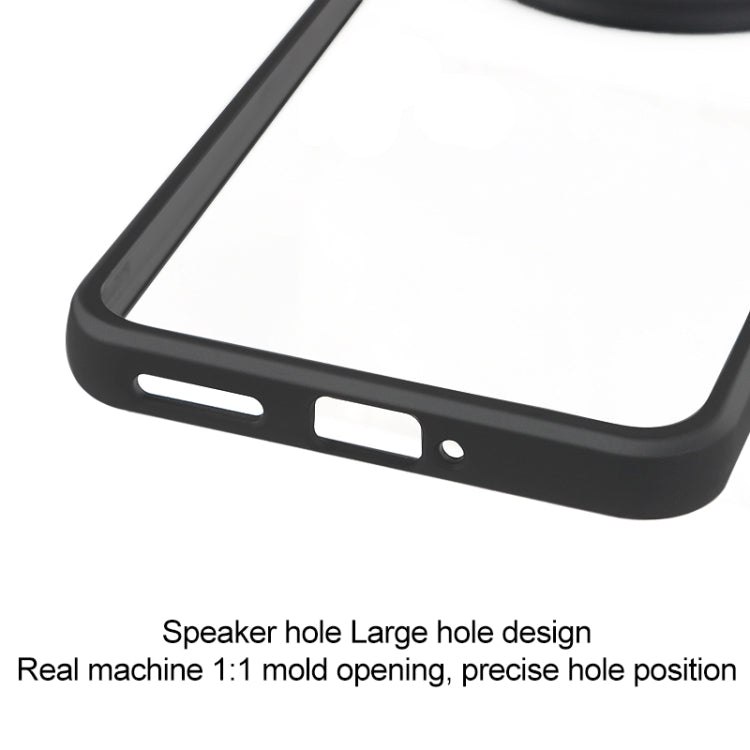 For vivo X200 Frosted TPU + Transparent PC Phone Case(Black)