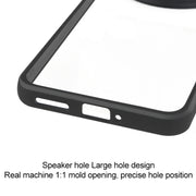 For vivo X200 Frosted TPU + Transparent PC Phone Case(Black)