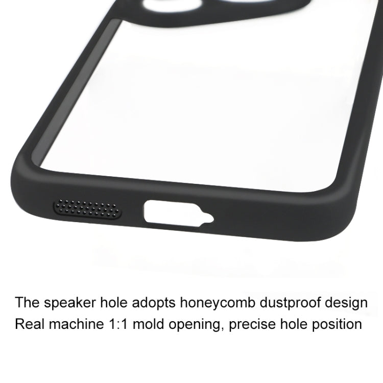For Huawei Pura 70 Frosted TPU + Transparent PC Phone Case(Black)