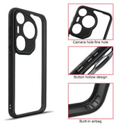 For Huawei Pura 70 Ultra Frosted TPU + Transparent PC Phone Case(Black)