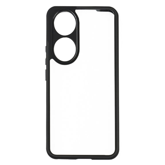 For Honor 90 Frosted TPU + Transparent PC Phone Case(Black)