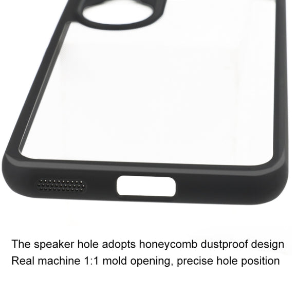 For Honor 90 Frosted TPU + Transparent PC Phone Case(Black)