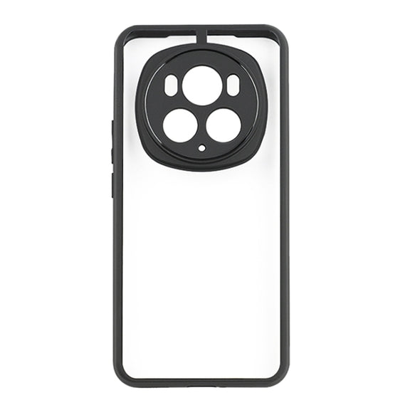 For Honor Magic6 Pro Frosted TPU + Transparent PC Phone Case(Black)