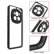 For Honor Magic6 Pro Frosted TPU + Transparent PC Phone Case(Black)