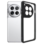 For OnePlus 12 Frosted TPU + Transparent PC Phone Case(Black)