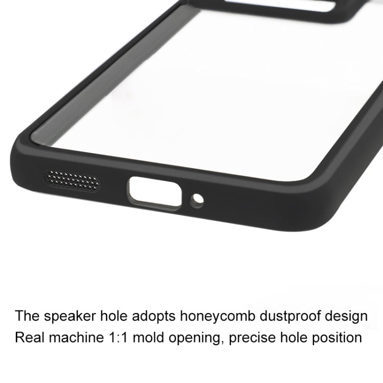 For Xiaomi Redmi K70 / K70S Frosted TPU + Transparent PC Phone Case(Black)