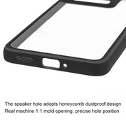 For Xiaomi Redmi K70 / K70S Frosted TPU + Transparent PC Phone Case(Black)
