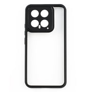 For Xiaomi 14 Frosted TPU + Transparent PC Phone Case(Black)
